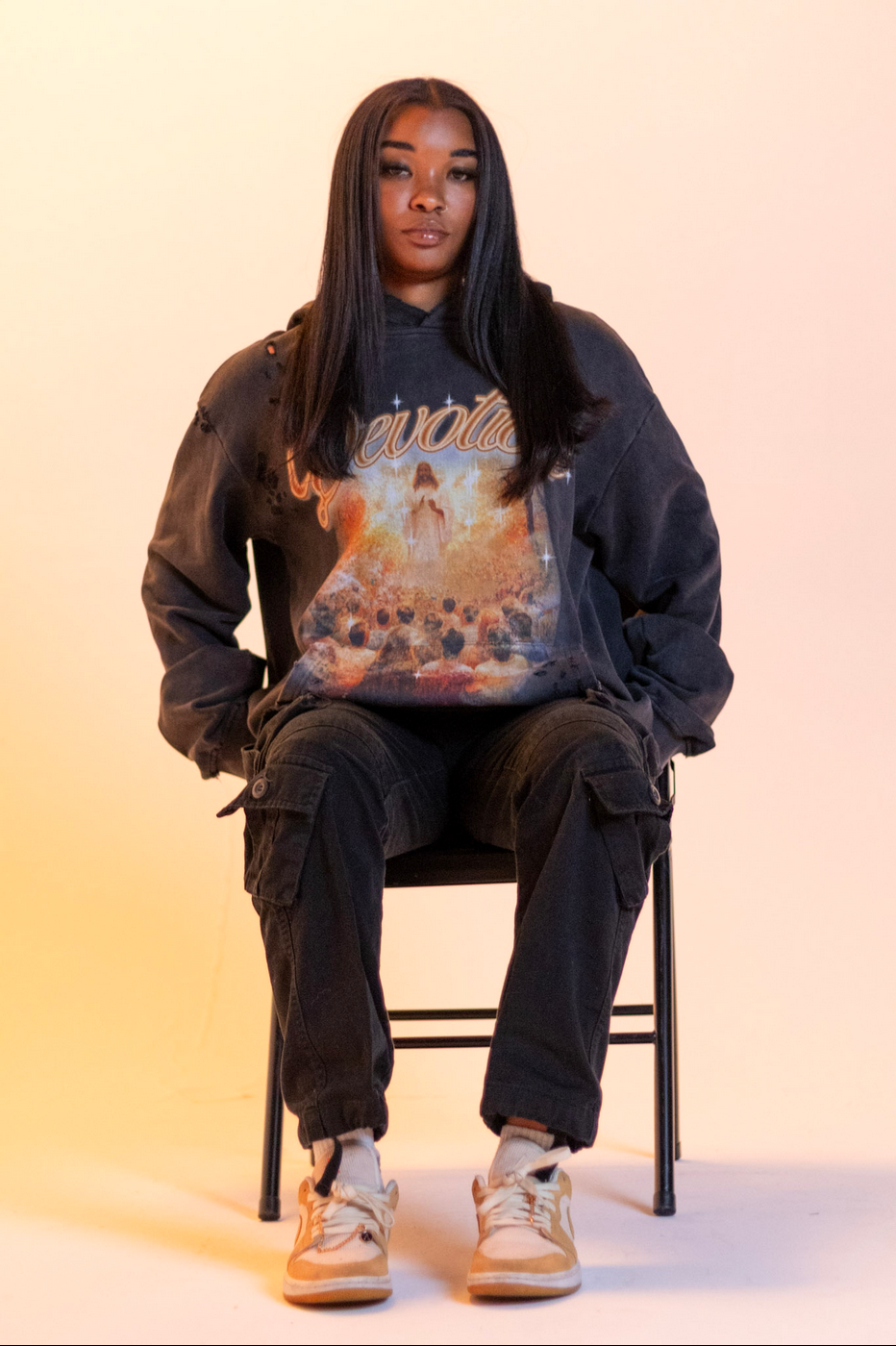 DEVOTED CHRIST HOODIE (CHARCOAL GREY)